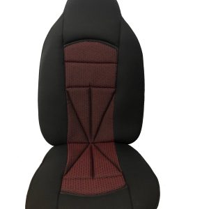 Navlake za prednja sedišta LUX-tamno crvena(bordo)-crna